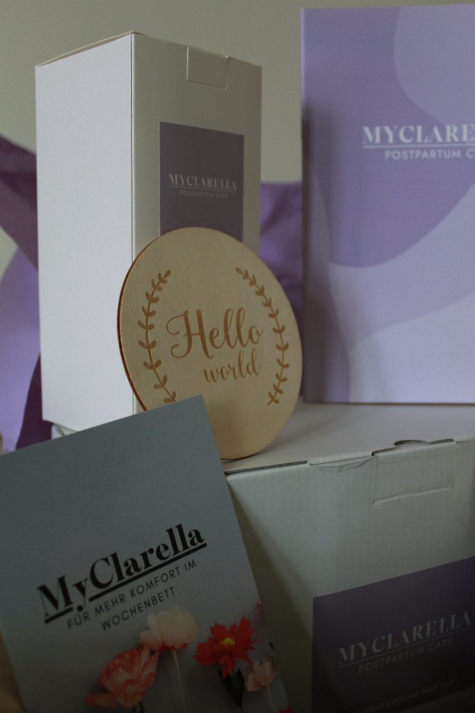Myclarella Produkte fürs Wochenbett aus der Nähe
